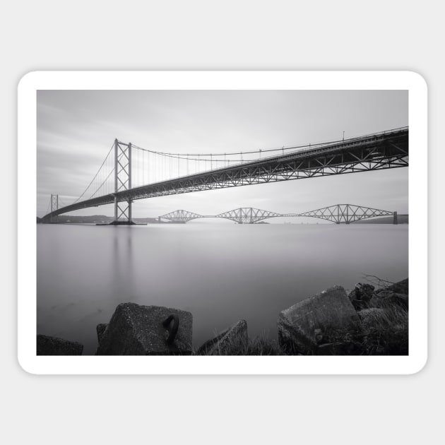 The Forth Bridges Scotland Sticker by TMcG72